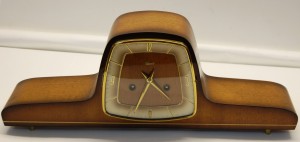 1950s Hermle German 8 Day Mantel Clock